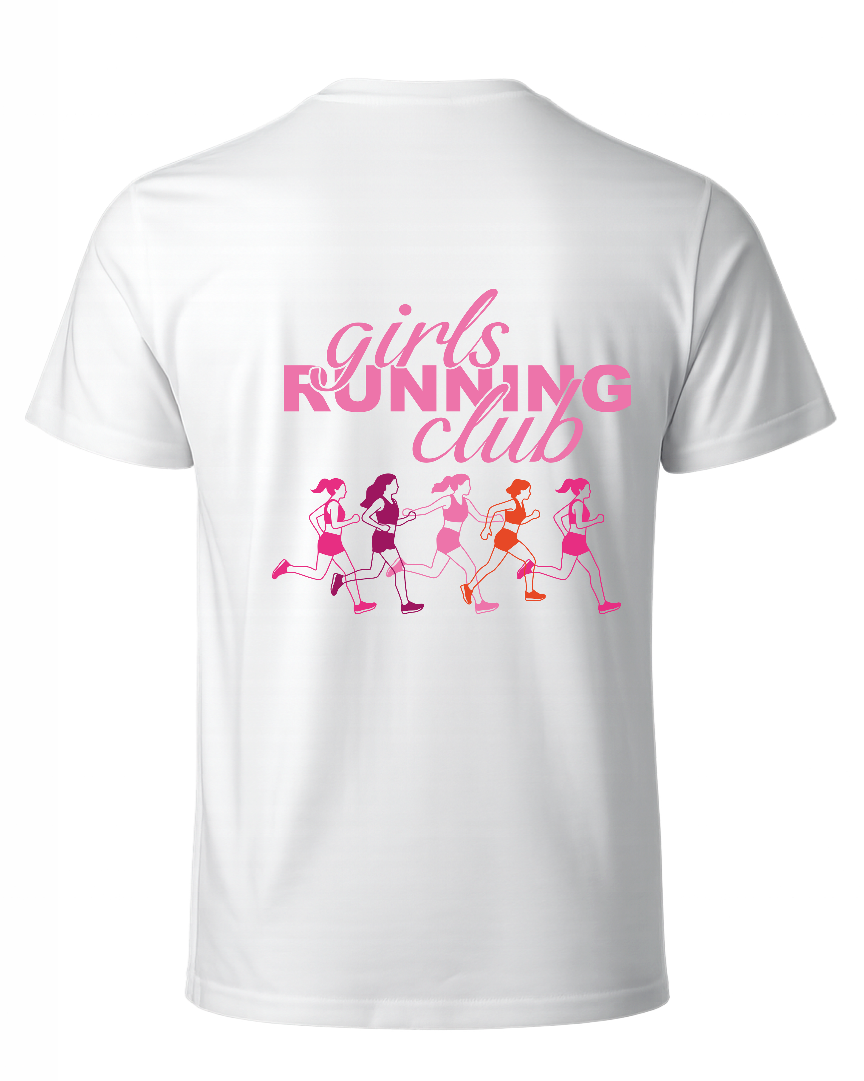 🤍 Playera Sport "Girls Running Club" – Blanco