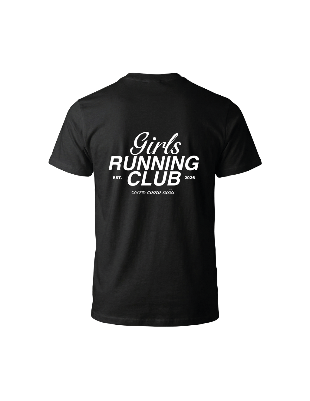 🖤 Playera Sport "Girls Running Club" – Negro