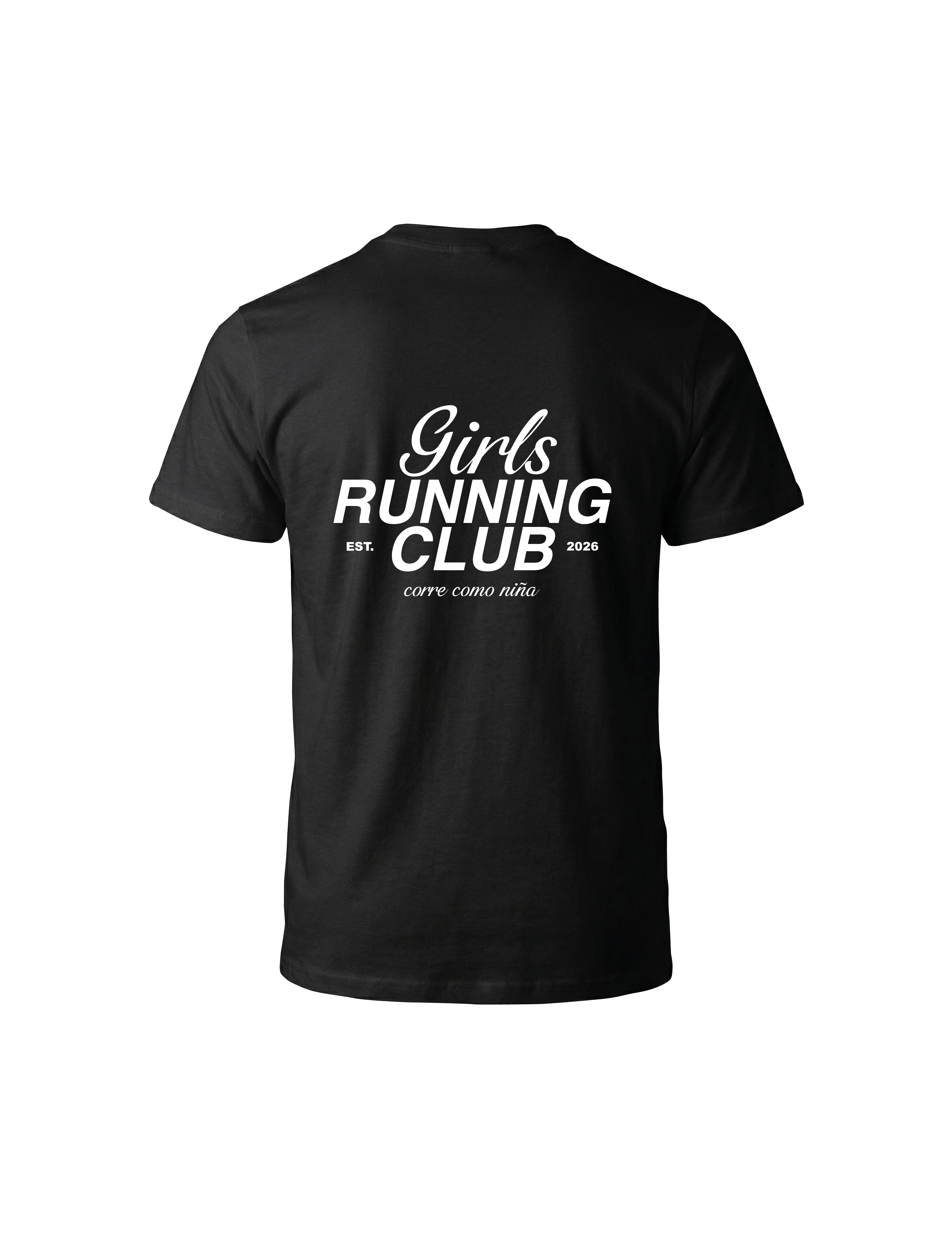 🖤 Playera Sport "Girls Running Club" – Negro